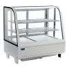 CaterCool opzetkoelvitrine - 100 liter, gebogen - Wit