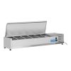 Coolhead opzetkoelvitrine - 6x 1/4 GN - RVS klapdeksel