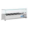 Coolhead opzetkoelvitrine - 5x 1/4 GN - glasopzet