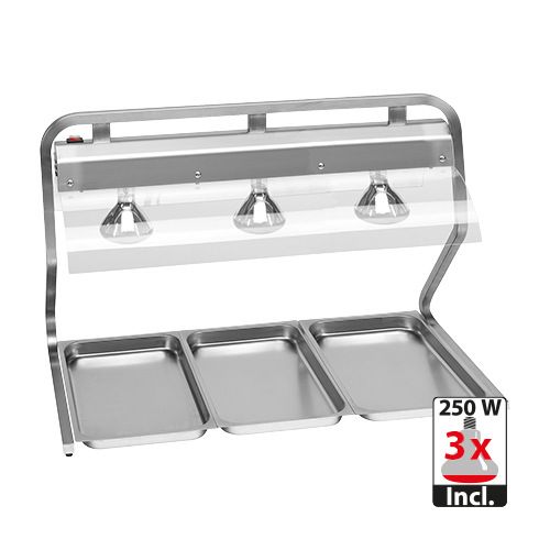 Octalux warmhoudbrug 1030 mm - 3/1 GN