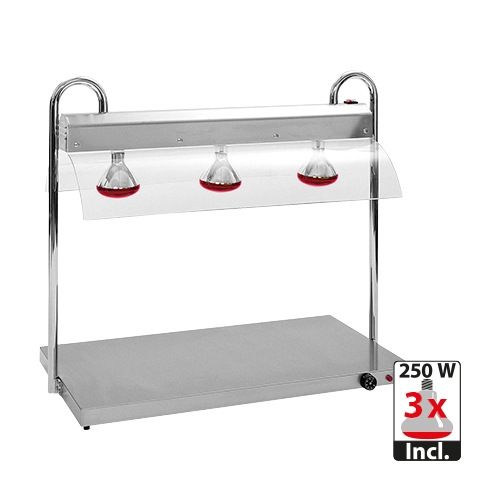 Octalux warmhoudplaat 3/1 GN + infrarood brug