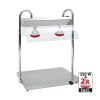 Octalux warmhoudplaat 2/1 GN + infrarood brug