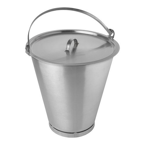 Emmer 15l RVS stootrand maatverdeling