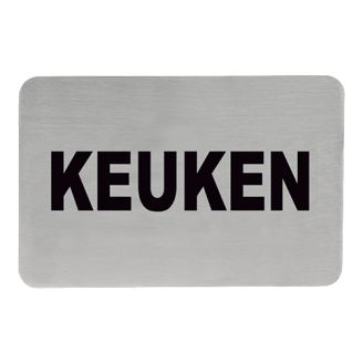 Tekstplaatje P keuken