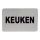 Tekstplaatje P keuken
