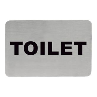 Tekstplaatje H toilet
