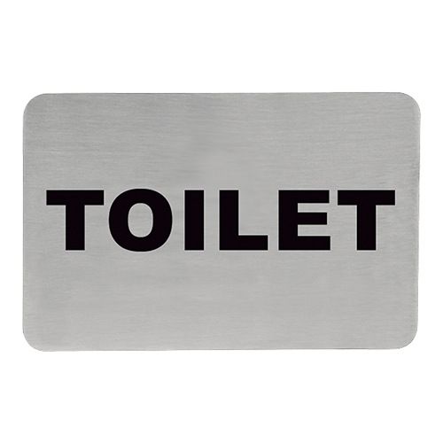 Tekstplaatje H toilet