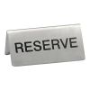 RVS Bordje - Reserve 2 zijdig