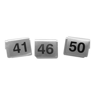 RVS tafelnummer set 41 -t/m 50