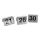 RVS tafelnummer set 21 -t/m 30