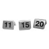 RVS tafelnummer set 11 -t/m 20