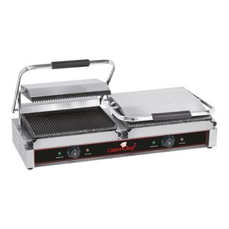 CaterChef contactgrill - geribbeld