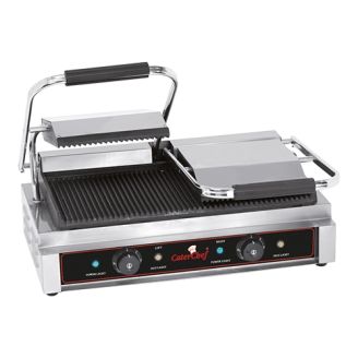 CaterChef contactgrill - geribbeld
