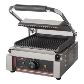 CaterChef contactgrill - geribbeld