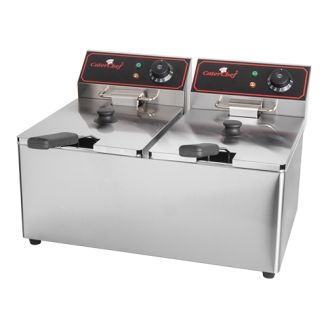 CaterChef Elektrische friteuse - topunit, 2x 8 liter
