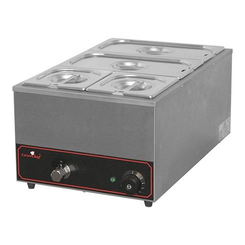 CaterChef Elektrische bain-marie - topunit, 2x 1/3 GN + 2x 1/6 GN