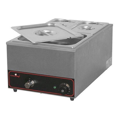 CaterChef Elektrische bain-marie - topunit, 2x 1/4 GN + 1x 1/2 GN