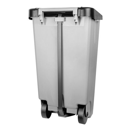 Pedaalafvalbak verrijdbaar 120 liter