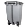 Pedaalafvalbak verrijdbaar 80 liter