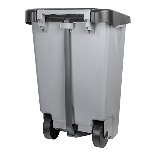 Pedaalafvalbak verrijdbaar 80 liter