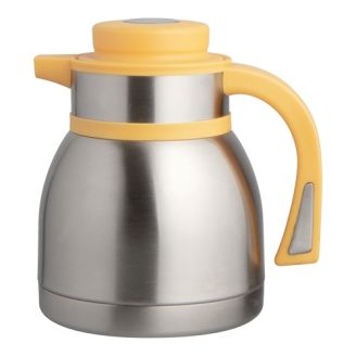 EMGA RVS Isoleerkan yellowline - push - 1 liter