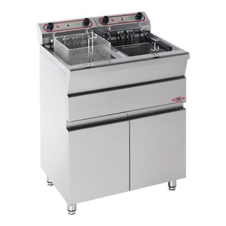 Stilfer Elektrische friteuse Chiavari - met deuren, 2x 9 liter