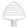 KitchenAid platte menger voor K45