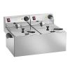 CaterChef Elektrische friteuse - topunit, 2x 6 liter