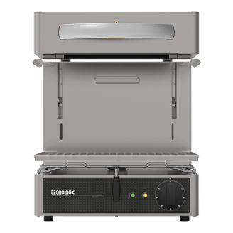 Tecnoinox Elektrische 2-zone salamander - grill hoogte instelbaar