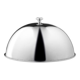 EMGA RVS Cloche met sierknop 24 cm