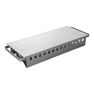 Schotelwarmer 3 pits RVS/aluminium 175x480 mm