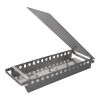 Schotelwarmer 3 pits RVS/aluminium 175x480 mm