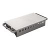 Schotelwarmer 2 pits RVS/aluminium 175x370 mm