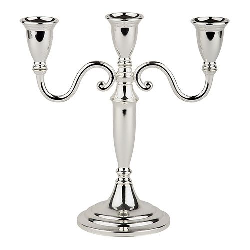 Kandelaar Classic Verzilverd - 3 Armen - 24cm