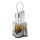 RVS ProSup Menage 4-delig, peper, zout, olie, azijn & glas