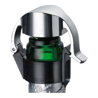 Westmark Champagneflesafsluiter Casco - Zwart - Verchroomd