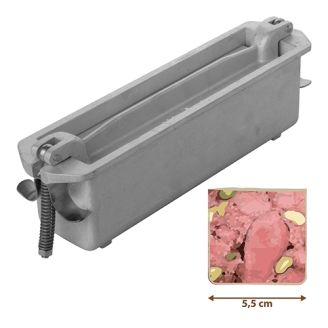 Patevorm 240x55 mm vierkant 6P - aluminium