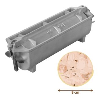 Patevorm 250x80 mm rond 11/2RD - aluminium
