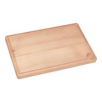 EMGA Snijplank beukenhout met geul 40x30 cm
