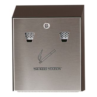 Wandasbak Smokers'Station gegalvaniseerd