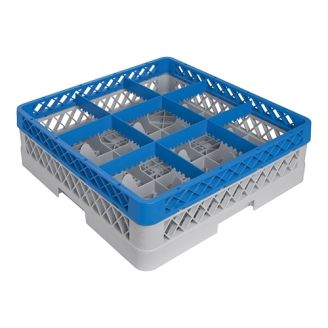 CaterRacks voetglazenkorf 9 vaks CR09-1Z