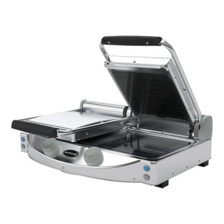 Unox SpidoCook keramische contactgrill - 2x 250x250 mm, glad/geribbeld