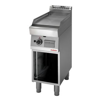 Modular 700 Elektrisch bakplaat - open onderstel, gladde plaat