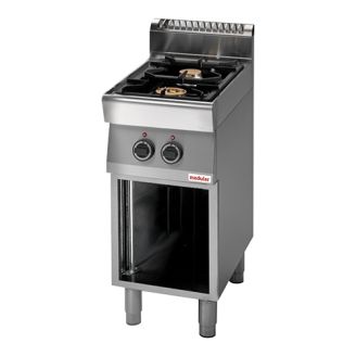 Modular 700 Gas 2-pits kooktafel - open onderstel