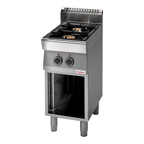 Modular 700 Gas 2-pits kooktafel - open onderstel