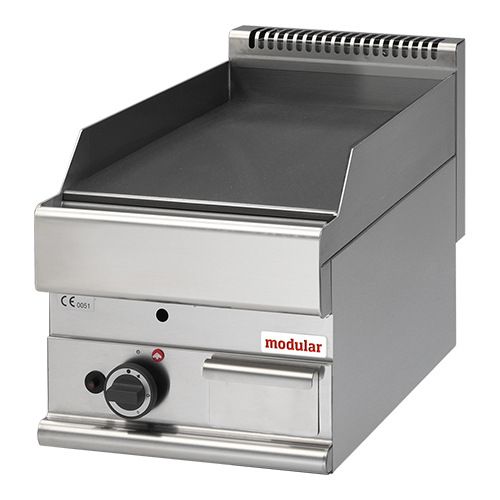 Modular 650 Gas bakplaat - topunit, gladde plaat