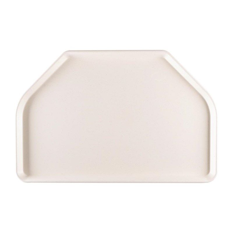 Roltex polyester trapezium dienblad 500 x 325mm grijs