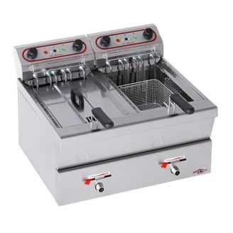 Stilfer Elektrische friteuse Super Zoagli - topunit, 2x 12 liter
