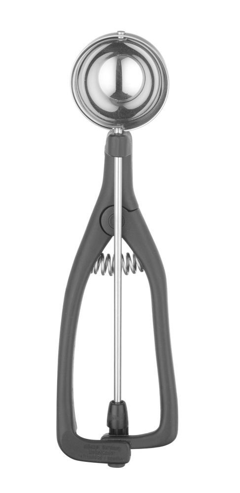 Stockel portioneerlepel voor linkshandigen, 1/36, Zwart, ⌀46x(H)mm