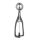 Stockel portioneerlepel voor linkshandigen, 1/36, Zwart, ⌀46x(H)mm